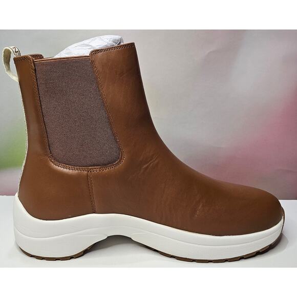 Ralph Lauren  Rylee Chelsea Slip-On Sneakers Deep Saddle Tan Size 9.5 NWT - Picture 2 of 6